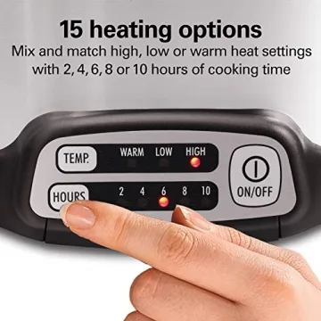 Hamilton Beach Light-Weight Programmable Slow Cooker with Lock Lids