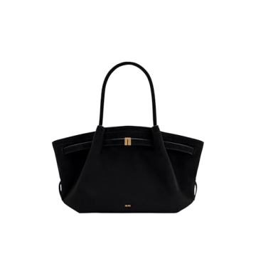 JW PEI Women's Hana Medium Faux Suede Tote Bag in Black