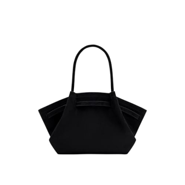 JW PEI Women's Hana Medium Faux Suede Tote Bag in Black