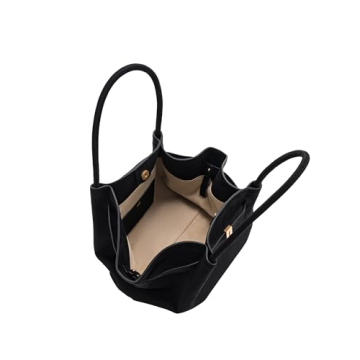 JW PEI Women's Hana Medium Faux Suede Tote Bag in Black