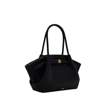 JW PEI Women's Hana Medium Faux Suede Tote Bag in Black