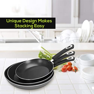 Utopia Kitchen Non-Stick Frying Pan Set for Everyday Cooking