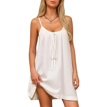 Stylish Burtell Women Casual Mini Cotton Linen Dress