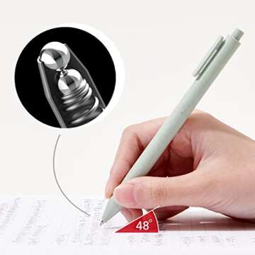 Kaco Gel Pens 4 Pieces Cute Colorful Gel Ink Pens with Black Ink Retractable Colored Pen Set Office Supplies Stationery