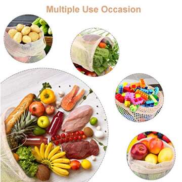 Reusable Organic Cotton Produce Bags for Eco-Friendly Living