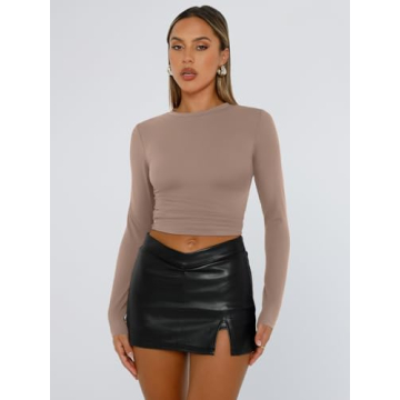 Trendy Queen Women's Long Sleeve Cropped Shirt for Any Occasion