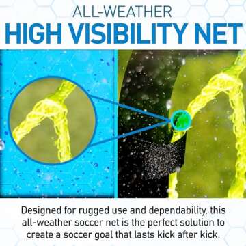 Franklin Sports Competition Soccer Goal - Steel Backyard Soccer Goal with All Weather Net - Includes 6 Ground Stakes - 6'x4' Soccer Goal - Black