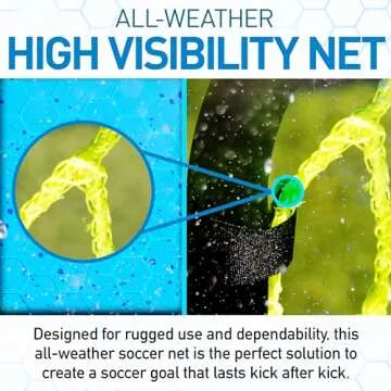 Franklin Sports Competition Soccer Goal - Steel Backyard Soccer Goal with All Weather Net - Includes 6 Ground Stakes - 6'x4' Soccer Goal - Black