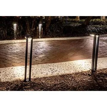 Thatwaythere Pathway Solar Lights Outdoor Decorative, Waterproof Garden LED Light 2 Pack, Bright 80 Lumens Solar Powered Landscape Lighting with Wide Area Coverage for Yard, Driveway, Backyard