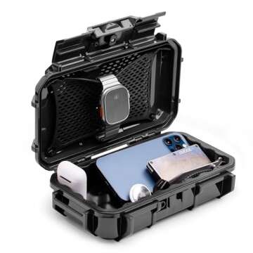 Evergreen 56 Waterproof Dry Box Protective Case - Travel Safe/Mil Spec/USA Made - for Tackle Organiz...