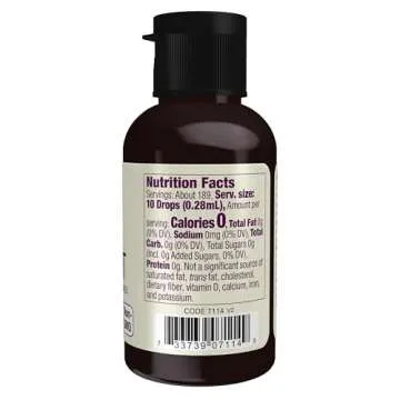 NOW Foods Organic Liquid Monk Fruit - Pumpkin Spice Zero-Calorie Sweetener, 1.8-Ounce