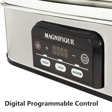 Elevate Meals with Magnifique Oven-Safe Casserole Slow Cooker