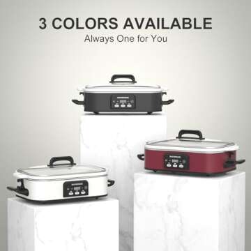 Magnifique 4 Quart Casserole Slow Cooker for Effortless Cooking