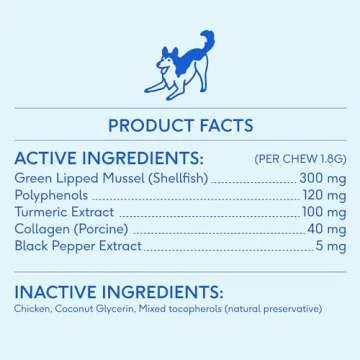 Native Pet Relief – 60 Chews - Anti-Inflammatory for Dogs with Turmeric, Polyphenols, Green Lipped Mussels – Dog Aspirin Alternative - Arthritis & Joint Pain Relief