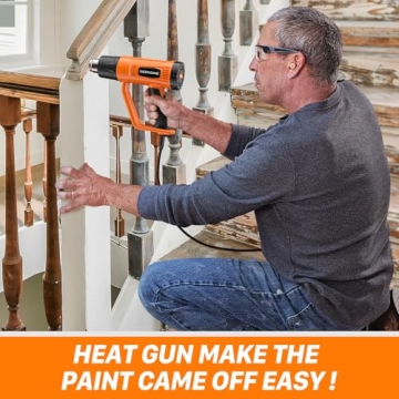 SEEKONE 1800W Heat Gun with Fast Heat and Nozzles