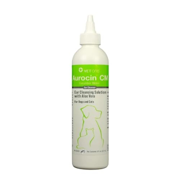 Vet One Aurocin CM - Ear Cleanser w/Aloe (Cucumber Melon Scent) 8 oz