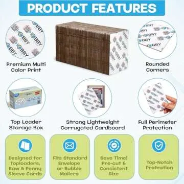 Hobby Armor Trading Card Shipping Protectors 100 Pack