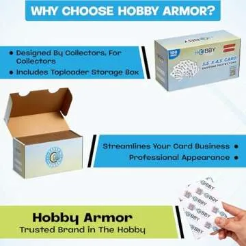 Hobby Armor Trading Card Shipping Protectors 100 Pack