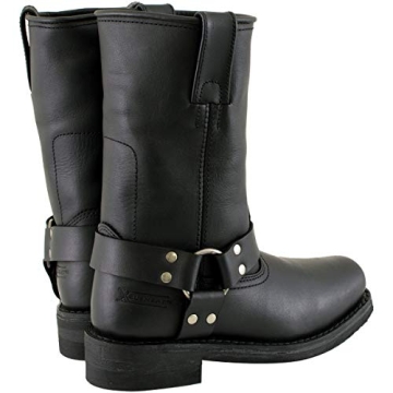Xelement 2442 Women's Black Leather Motorcycle Boots