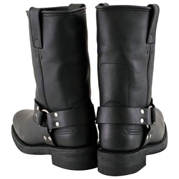 Xelement 2442 Women's Black Leather Motorcycle Boots