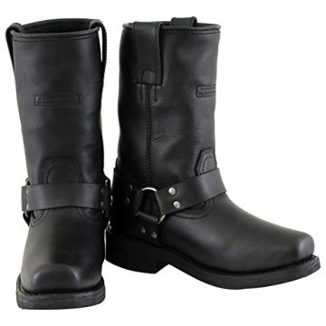 Xelement 2442 Women's Black Leather Motorcycle Boots