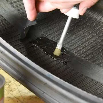 Slime 1050 Rubber Cement, Tire Repair, use Plugs or Patches, 8 oz. can