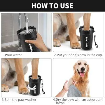 Dog Paw Cleaner for All Breeds, Easy and Effective Washing Tool