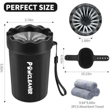 Dog Paw Cleaner for All Breeds, Easy and Effective Washing Tool