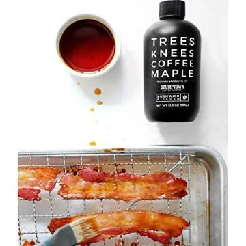 Trees Knees Coffee Maple, Organic Maple Syrup Infused with Stumptown Coffee | 11.5 Ounce Bottle | Vegan, Gluten Free, Paleo-friendly, Grade-A Maple Syrup | Foodie Gifts, Coffee Gifts, Cocktail Gifts