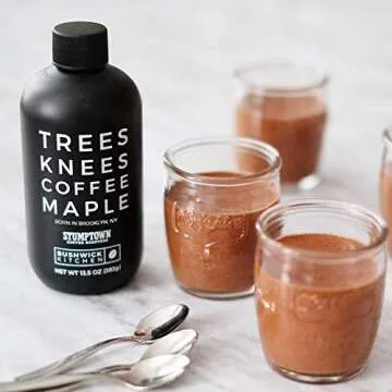 Trees Knees Coffee Maple, Organic Maple Syrup Infused with Stumptown Coffee | 11.5 Ounce Bottle | Vegan, Gluten Free, Paleo-friendly, Grade-A Maple Syrup | Foodie Gifts, Coffee Gifts, Cocktail Gifts