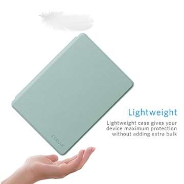 CoBak Case for 6.8" Kindle Paperwhite 11th Gen 2021- Smart Cover with Auto Sleep Wake Feature, Lightweight, Slim, PU Leather, Sage