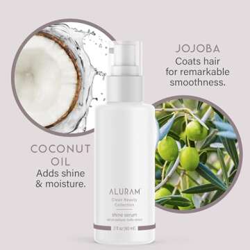 ALURAM Shine Serum for Frizz Control & Glossy Hair