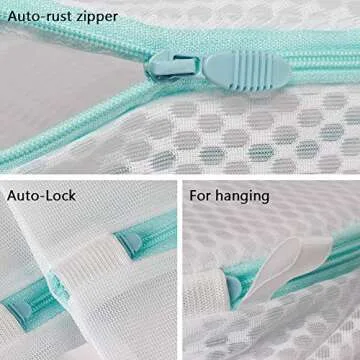 Plusmart Delicate Clothes Wash Bag, Mesh Laundry Bag for Delicates, Lingerie bag, Washing Machine Bag for Baby, Socks, Underwear, Shoes, 14 Pack