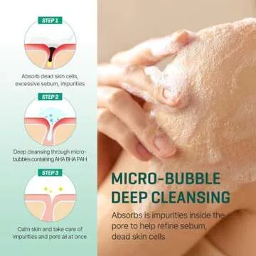 SOME BY MI AHA BHA PHA 30 Days Miracle Acne Clear Body Cleanser + Acne Clear Foam - 13.5Oz+3.38Oz - Mild Exfoliating Daily Acne Body Wash and Face Wash for Removing Sebum, Dead Cell - Korean Skin Care