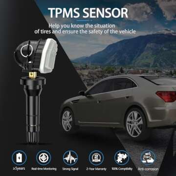 GEARMEISTER TPMS Sensor, 315MHz Tire Pressure Monitor Sensors Fit for Ford F150 Ecosport Mustang Esc...