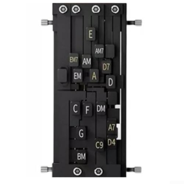 Guitar Chord Presser for Beginners, Chord Trainer Tools, Portable Learning for Aid for Guitar Starters, Enhances Muscle Memory and Chord Transitions, Black,for Beginners Friends Gifts