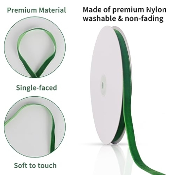 Elegant Brown Velvet Ribbon for Holiday Gift Wrapping