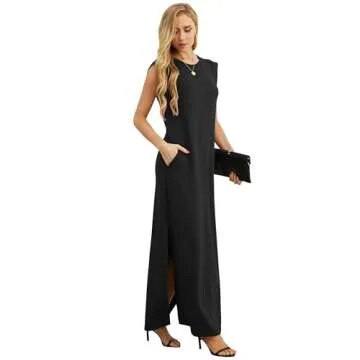 GRECERELLE Women's Summer Maxi Dress with Pockets