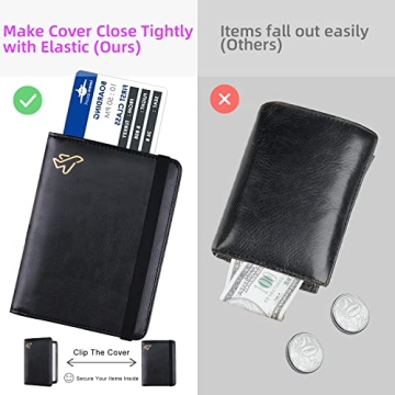 RFID Blocking AirTag Passport Holder - Travel Essentials Wallet