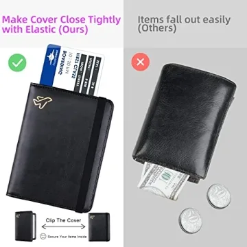 RFID Blocking AirTag Passport Holder - Travel Essentials Wallet