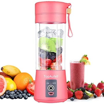 TopAufell Portable Blender: 6-Blade Power for Perfect Smoothies Anywhere