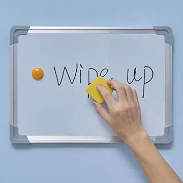 Favide 24 Pack Magnetic Whiteboard Dry Erase Erasers Chalkboard Cleansers for Classroom, School Supplies and Office (Square, 8 Color)