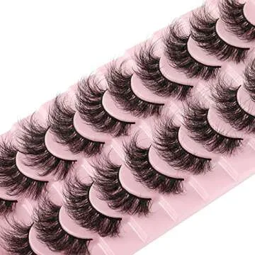 FANXITON Dramatic 3D Mink Lashes - 19MM Fluffy Elegance