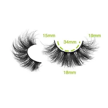 FANXITON Dramatic 3D Mink Lashes - 19MM Fluffy Elegance