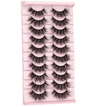 FANXITON Dramatic 3D Mink Lashes - 19MM Fluffy Elegance