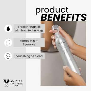 Kenra Dry Oil Control Spray 14 | Medium Hold | Nourishing Spray | Frizz Control Hairspray | All Hair...