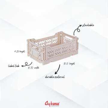 Aykasa Collapsible Storage Bins - Stylish & Durable Crates