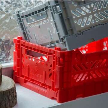 Aykasa Collapsible Storage Bins - Stylish & Durable Crates