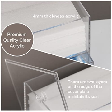 Premium Acrylic Dryer Sheet Holder for Laundry Organization