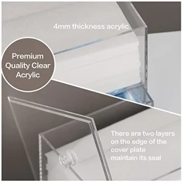 Premium Acrylic Dryer Sheet Holder for Laundry Organization